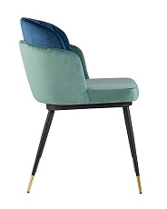 Кухонный стул Stool Group Пенелопа велюр мятный+синий FDC8054 FUT-70 + FUT-40 2