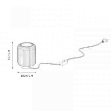 Настольная лампа Lucide Turbin 26500/05/36 1