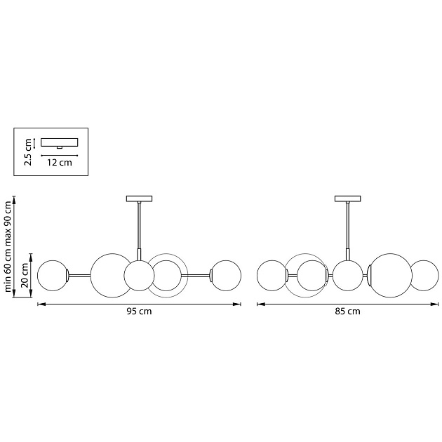 Подвесная люстра Lightstar Croco 815480 изображение 2 Подвесная люстра Lightstar Croco 815480 Фото № 2