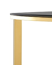 Консоль Stool Group АЛЬБА 115х30 стекло черное сталь золото ECST-095-SR-TG 1
