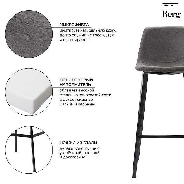 Барный стул Bergenson Bjorn Hugh BEST-HUMF11 Фото № 3