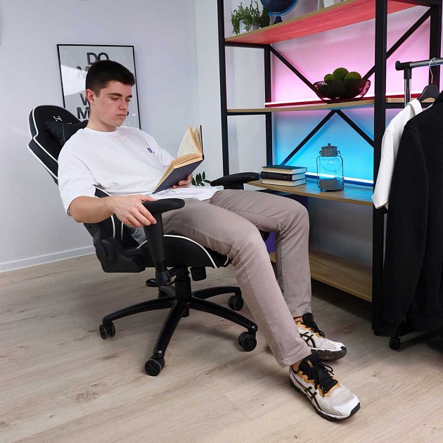 Игровое кресло AksHome Spiderman черный, экокожа 80352 изображение 13 Игровое кресло AksHome Spiderman черный, экокожа 80352 Фото № 13