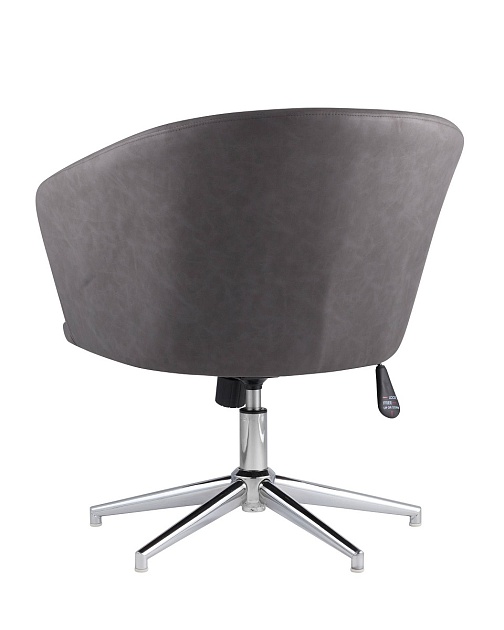 Поворотное кресло Stool Group Харис регулируемое ПУ серый HARRIS 15 Фото № 6