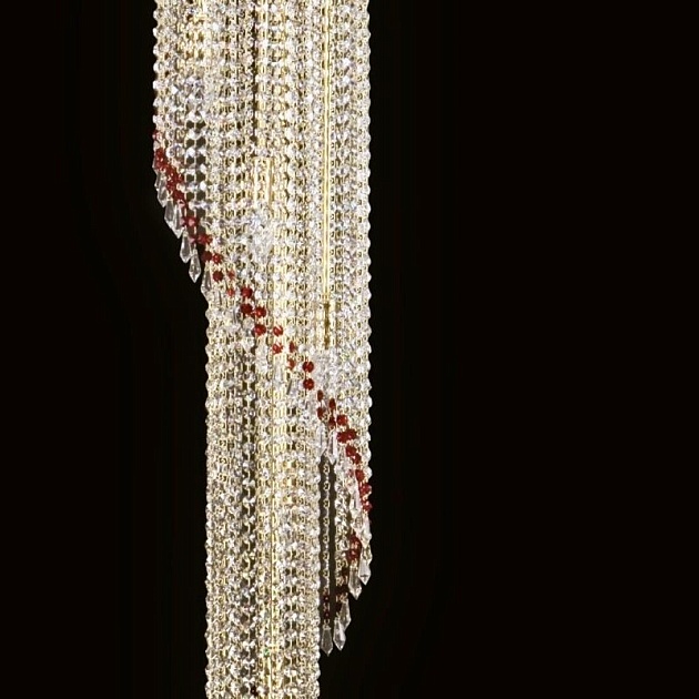 Каскадная люстра Artglass Spiral 400X2300 White CE Фото № 2