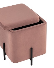 Пуф Stool Group Грейс велюр квадрат пыльно-розовый vd-grays-kv-b15 3