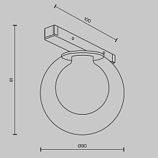 Трековый светильник Maytoni Technical TR181-1-4WTW-B 3