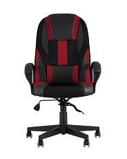 Игровое кресло TopChairs ST-Cyber 9 черный/красный текстиль/экокожа ST-Cyber 9 RED 2