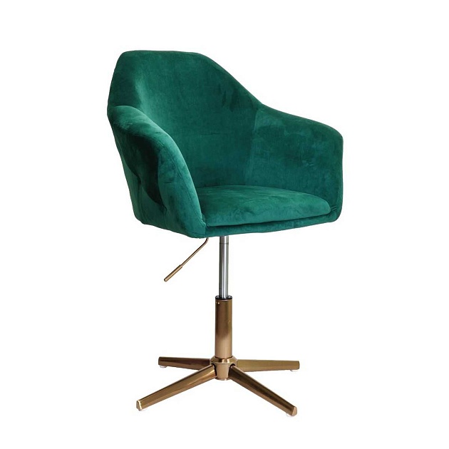 Поворотное кресло AksHome Dubai зеленый, велюр 62677 Фото № 1