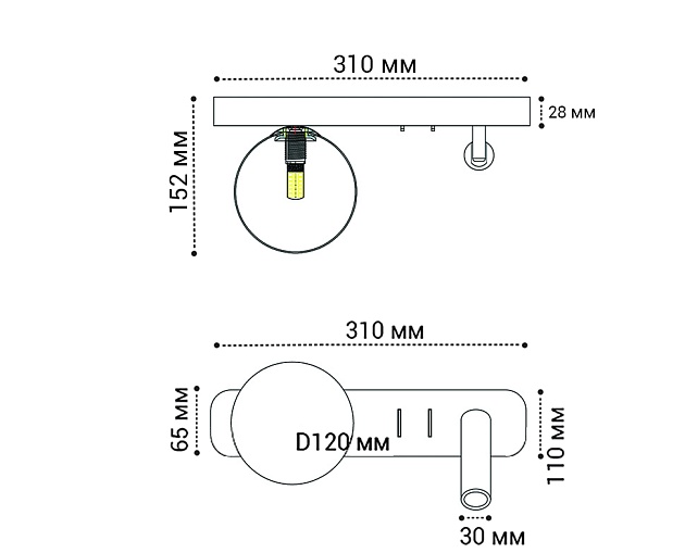 Бра Italline IT08-8024 black 3000K изображение 2 Бра Italline IT08-8024 black 3000K Фото № 2