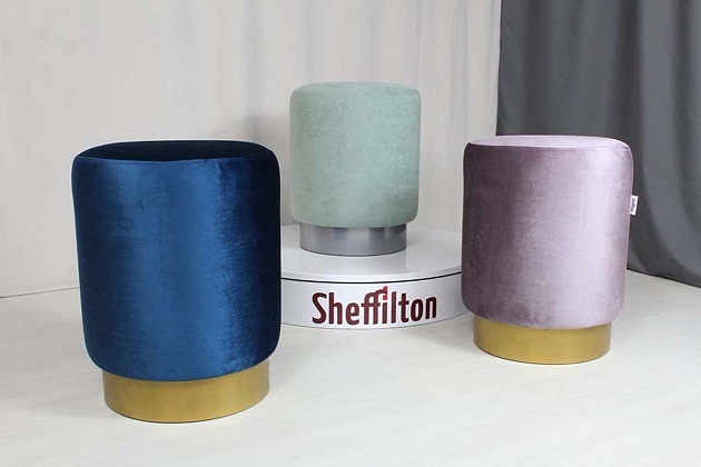 Пуф Sheffilton SHT-B8 нежная мята/хром лак 2052751103 Фото № 2