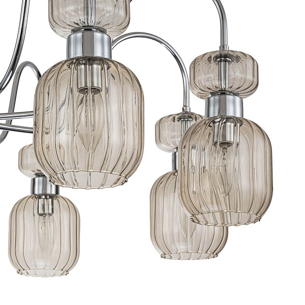 Потолочная люстра Escada Gloss 1141/8PL Chrome/Beige изображение 3 Потолочная люстра Escada Gloss 1141/8PL Chrome/Beige Фото № 3