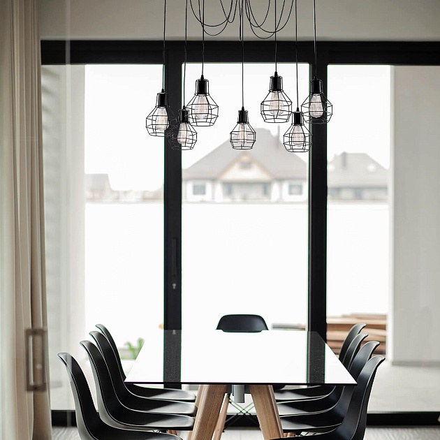 Подвесная люстра Arte Lamp A1109SP-7BK изображение 6 Подвесная люстра Arte Lamp A1109SP-7BK Фото № 6