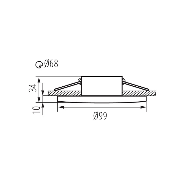 Точечный светильник Kanlux DROXY IP65 DSO-B 33126 Фото № 4