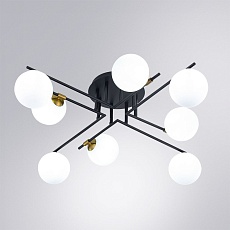 Потолочная люстра Arte Lamp Gemini A2243PL-8BK 2