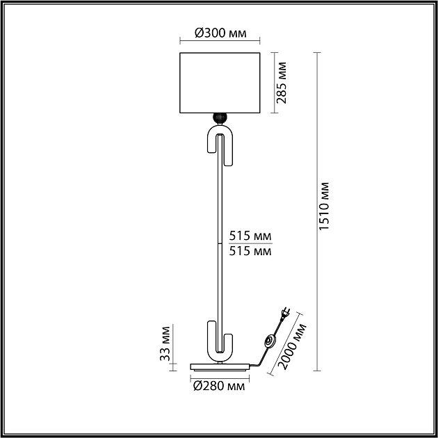 Торшер Odeon Light Modern Bagel 5410/1FA изображение 2 Торшер Odeon Light Modern Bagel 5410/1FA Фото № 2