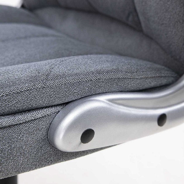 Кресло руководителя AksHome Galio серый, велюр 86372 Фото № 5