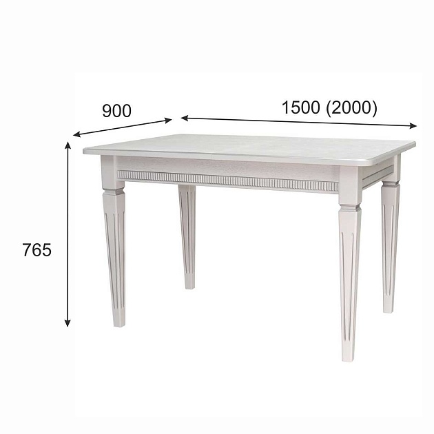 Кухонный стол Мебелик Васко В 87Н 005480 изображение 3 Кухонный стол Мебелик Васко В 87Н 005480 Фото № 3