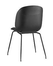 Барный стул Stool Group Турин со спинкой серая экокожа черные ножки 9329C GREY 3