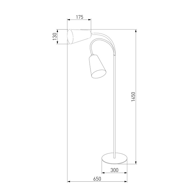 Торшер TK Lighting 1099 Wire Gold Фото № 3