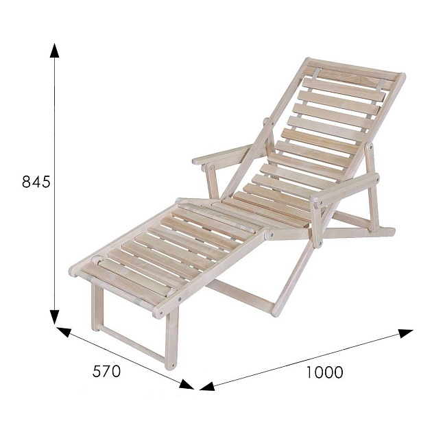 Шезлонг Мебелик 008555 Фото № 3