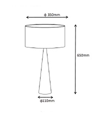 Настольная лампа Lucide Conos 30594/81/72 3