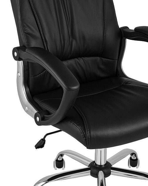 Кресло руководителя TopChairs Tower черное D-418 black изображение 5 Кресло руководителя TopChairs Tower черное D-418 black Фото № 5