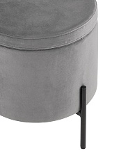 Пуф Stool Group Грейс велюр серый vd-grays-b27 4