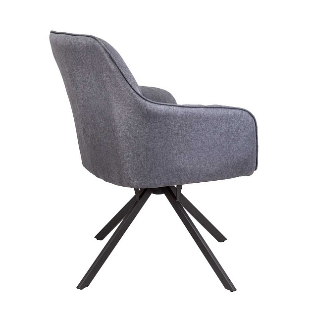 Поворотное кресло AksHome Virginia темно-серый, ткань 70487 Фото № 3