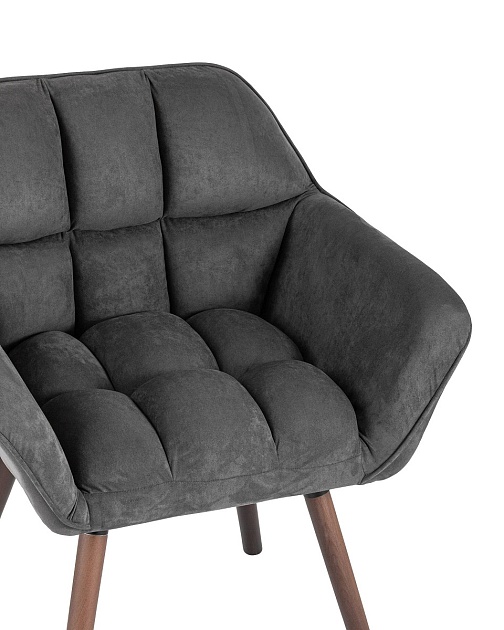 Кресло Stool Group Брайан замша темно-серый BRUYNE HY-54 Фото № 2