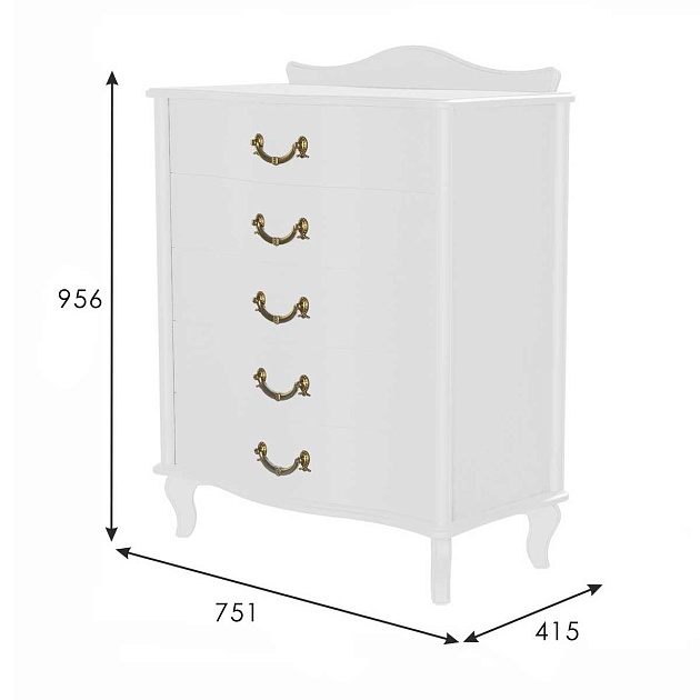 Комод Мебелик Джульетта 008544 изображение 3 Комод Мебелик Джульетта 008544 Фото № 3