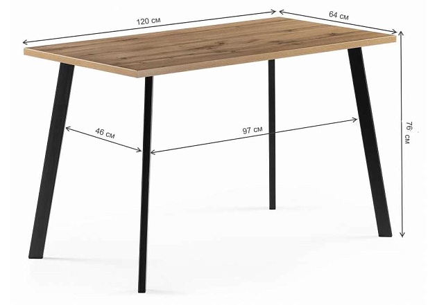 Кухонный стол Woodville Тринити Лофт 489614 Фото № 3