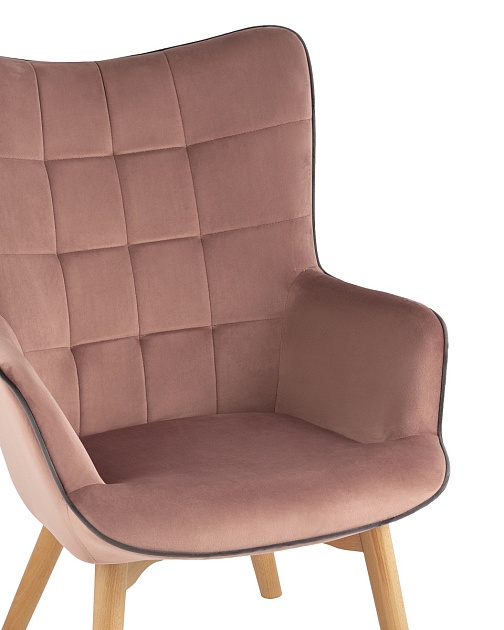 Кресло Stool Group Манго велюр розовый MANCO HLR-34 Фото № 2