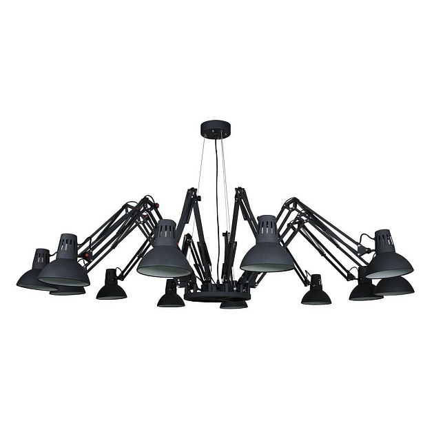 Подвесная люстра Arte Lamp Ragno A2043SP-12BK Фото № 1