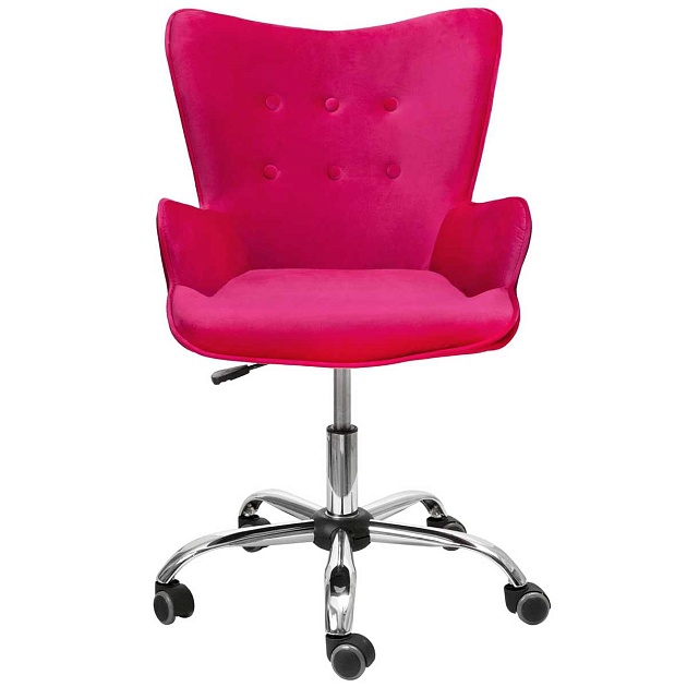 Поворотное кресло AksHome Bella фуксия, велюр 61451 Фото № 4