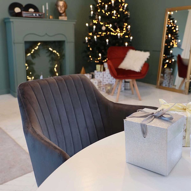 Кресло AksHome Brit серый, велюр 63392 изображение 7 Кресло AksHome Brit серый, велюр 63392 Фото № 7