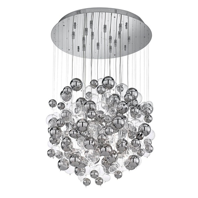 Каскадная люстра Ideal Lux Bollicine SP14 Cromo 093024 Фото № 1