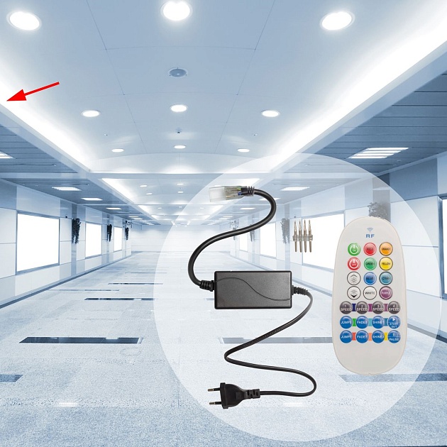 Контроллер RGB OGM с пультом 220V C4-22 изображение 4 Контроллер RGB OGM с пультом 220V C4-22 Фото № 4