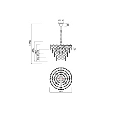Подвесная люстра Vele Luce Diana VL3273P06 4
