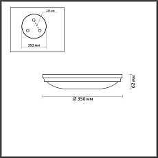 Потолочный светильник Odeon Light Walli Pelow 4957/4 3