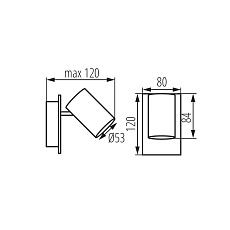 Спот Kanlux EVALO EL-1I B-SR 35691 2