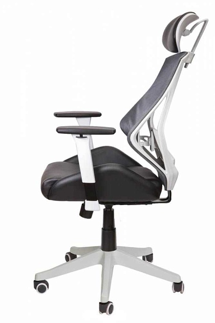 Офисное кресло AksHome Space серый + чёрный, сетка 45784 изображение 4 Офисное кресло AksHome Space серый + чёрный, сетка 45784 Фото № 4