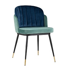Кухонный стул Stool Group Пенелопа велюр мятный+синий FDC8054 FUT-70 + FUT-40
