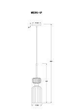 Подвесной светильник MyFar Aubrey MR2361-1P 1