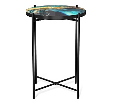 Журнальный стол Sheffilton SHT-CT8-3 королевский синий/черный муар 5093730104 3