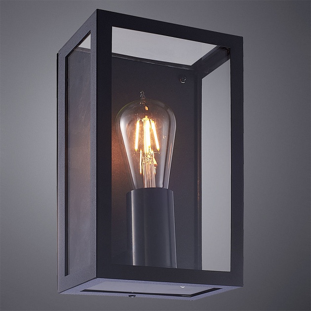 Уличный настенный светильник Arte Lamp Belfast A4569AL-1BK Фото № 2