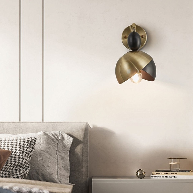 Бра Arte Milano Neapolis71307 271307/1B BK/GD Фото № 10