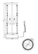 Настольная лампа Maytoni Puntes MOD043TL-02G 5