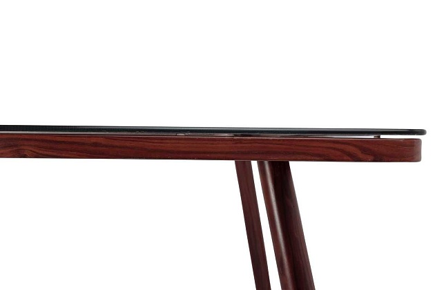 Кухонный стол AksHome Miller черный мрамор, закаленное стекло 79590 Фото № 4