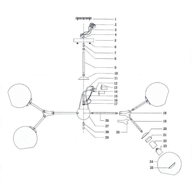 Потолочная люстра Lightstar Beta 785066 Фото № 3