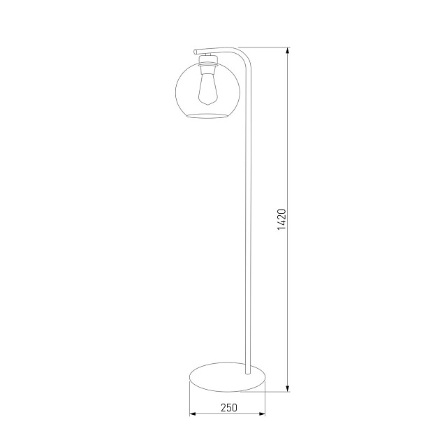 Торшер TK Lighting 5051 Cubus Graphite Фото № 3